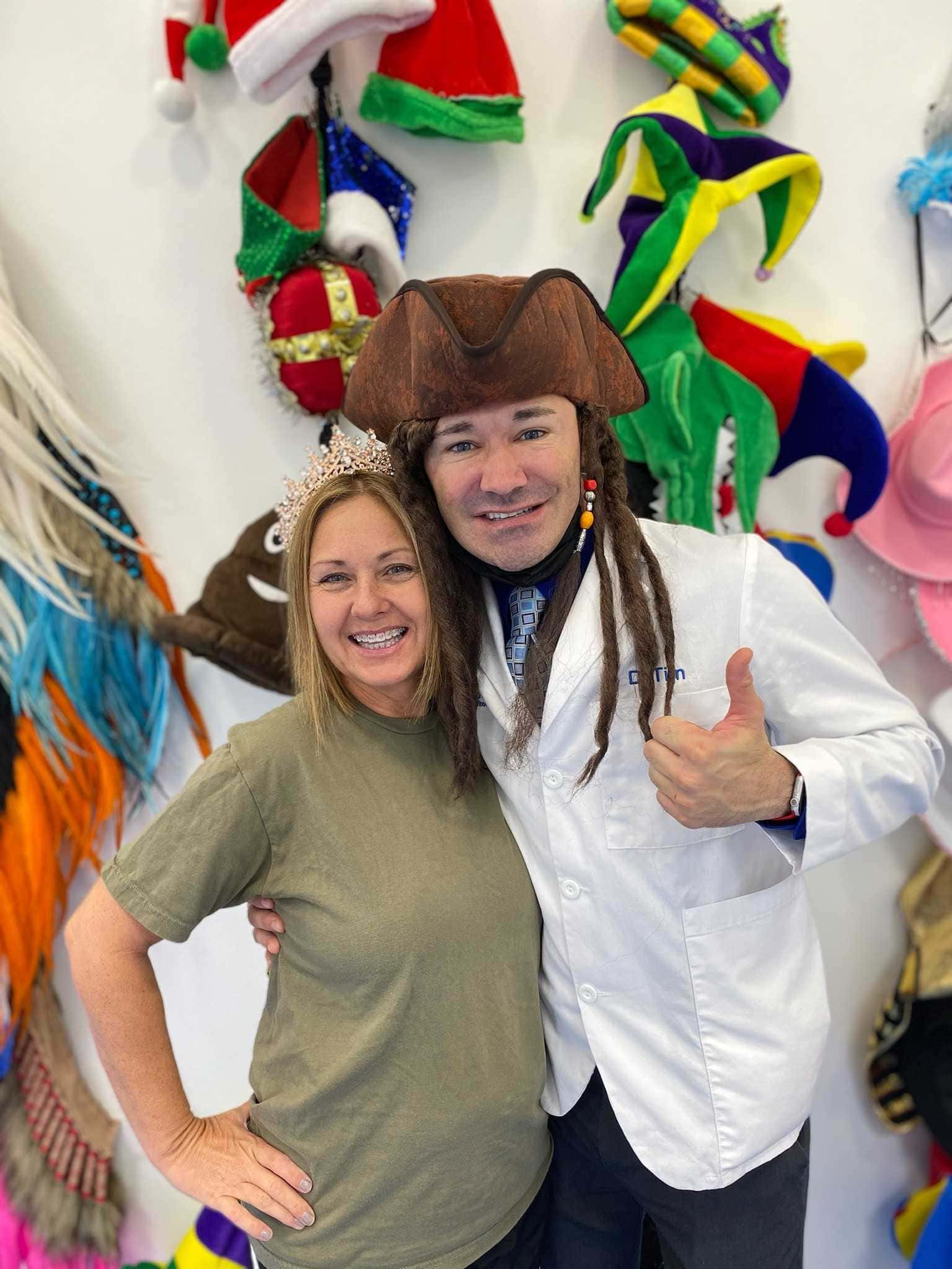 Dr. Tim with patient